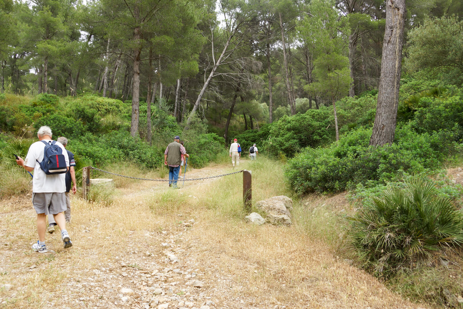 Beginn der Wanderung
