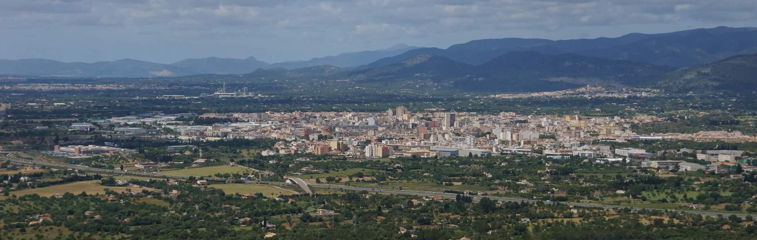 inca mallorca – blick vom puig de santa magdalena inca mallorca - blick vom puig de santa magdalena